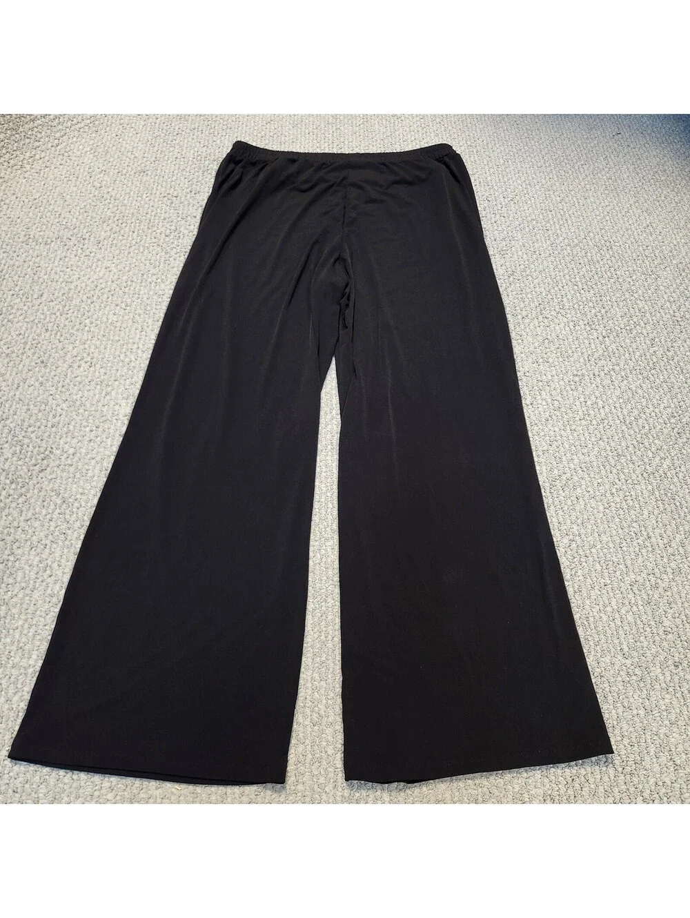 Michael Kors Black Straight Leg Pants Size 2X Elastic Waist